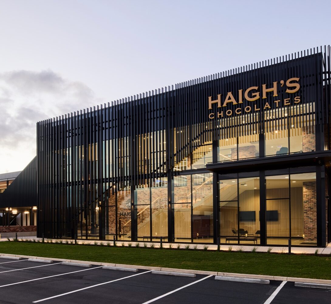 Haigh's Chocolates Salisbury South Manufacturing Facility WGA AU | Wallbridge Gilbert Aztec - Haigh's Chocolates new manufacturing facility in Salisbury South, Adelaide, South Australia