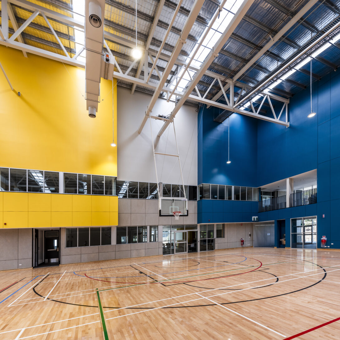 WGA AU | Wallbridge Gilbert Aztec - Roma Mitchell Secondary College Gymnasium Image